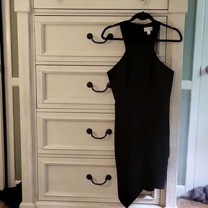 Black halter dress
